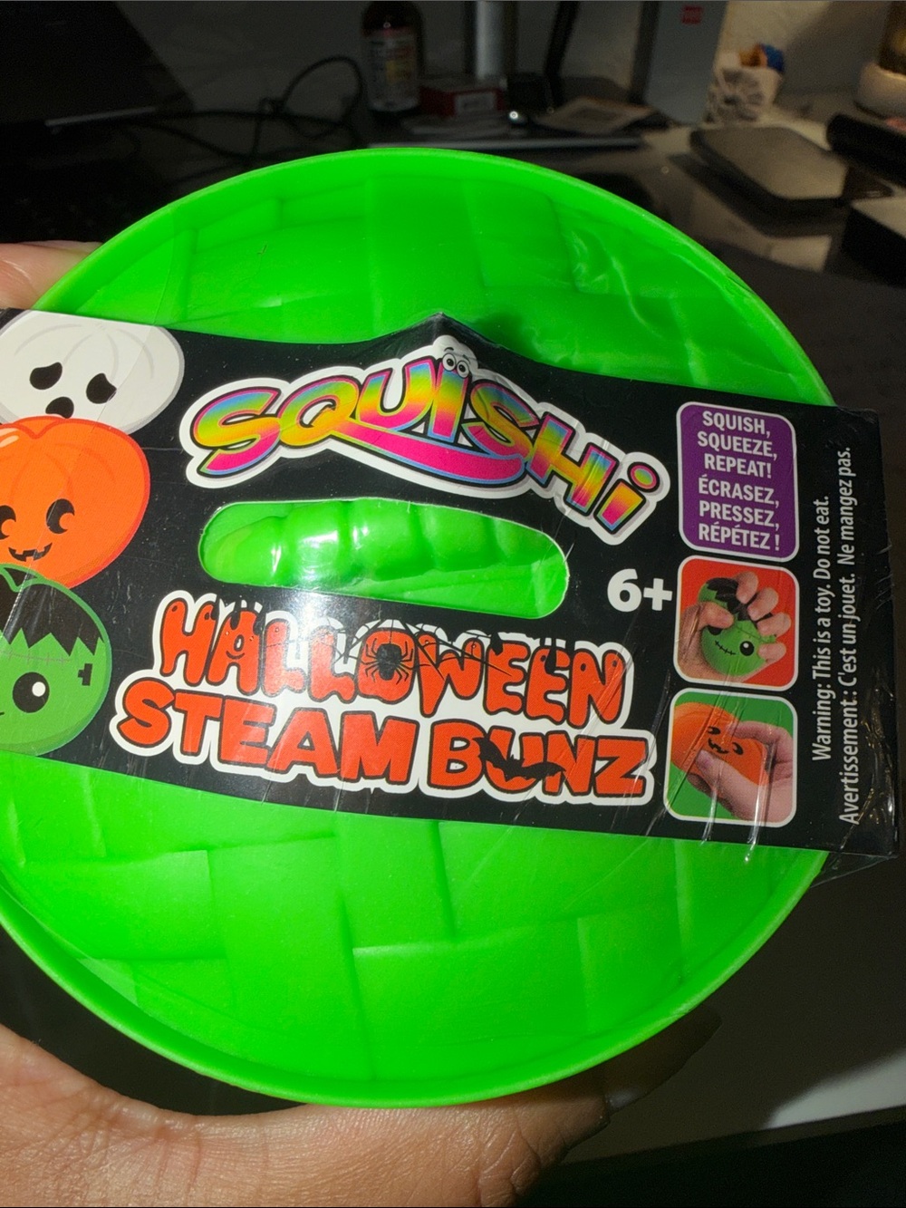 Halloween Steam Bunz Green Squeeze Toy